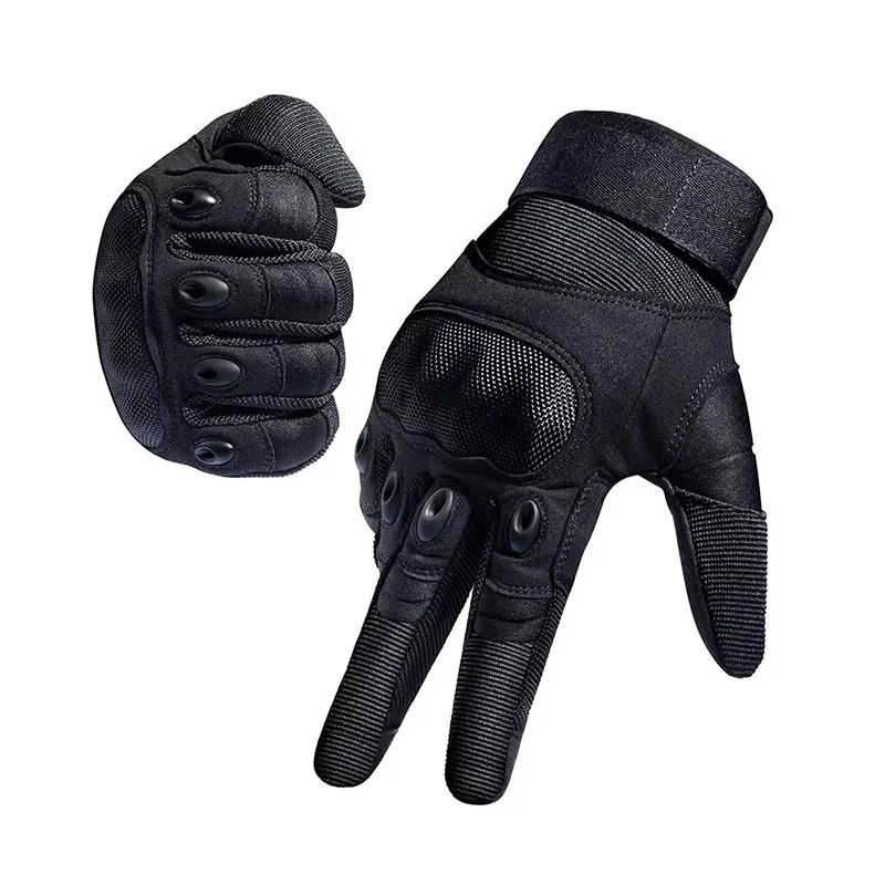 Motorcycle Glove Knuckle - Taktische Vollfinger-Handschuhe für Herren, Touchscreen, kompatibel