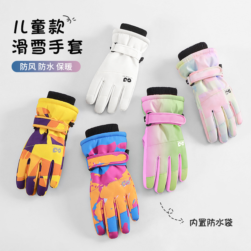 Winter Glove Insulated - Wasserdichte, isolierte Kinder-Skihandschuhe, Winter-Schneehandschuhe für Jungen