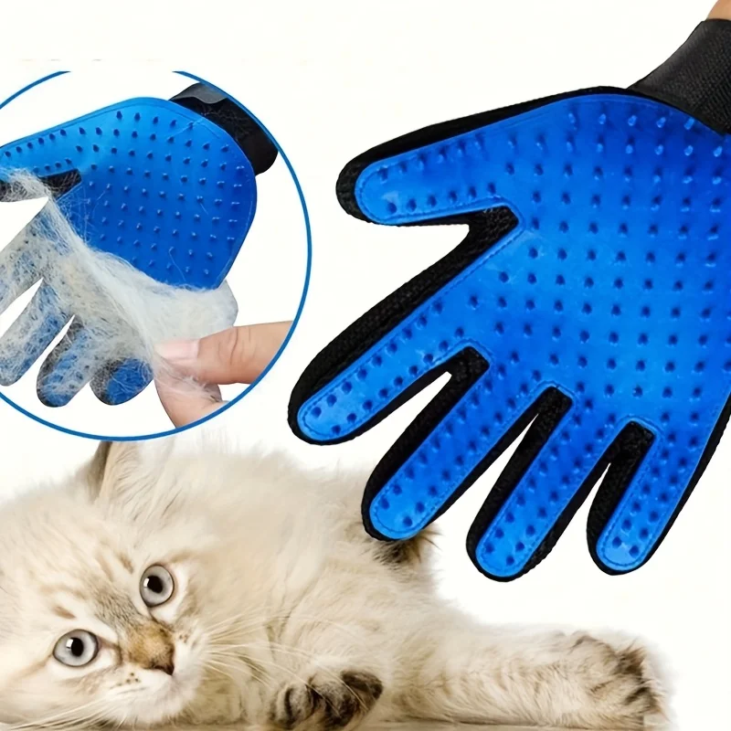 Rubber Glove Cleaning - Tierpflege-Handschuhe für Katzen, Fellpflege-Handschuhe, Katzenkamm, Bade-