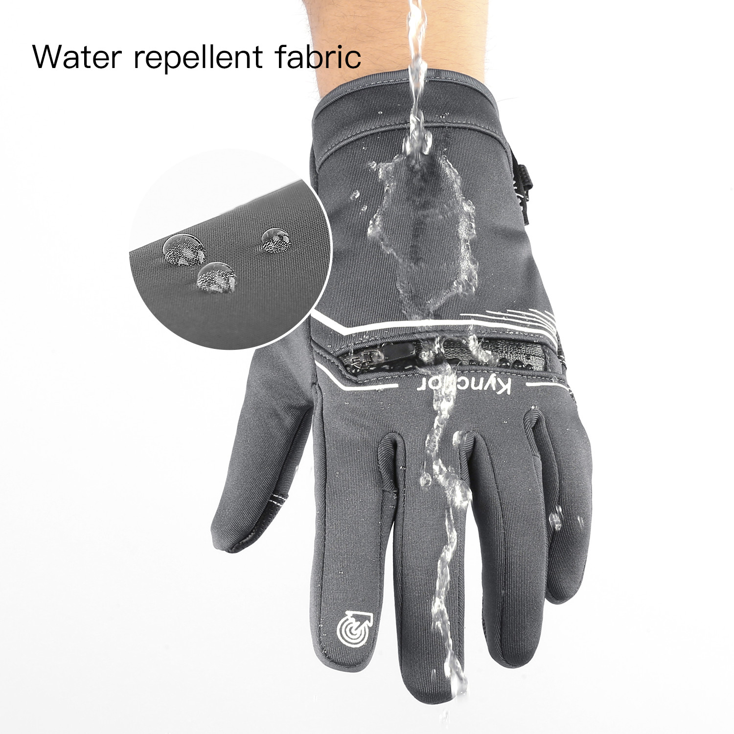 Ski Glove Waterproof - Winter-Fahrradhandschuhe für Herren und Damen, wasserdicht,