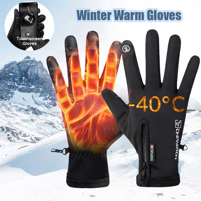 Ski Glove Waterproof - Winterhandschuhe, wasserdicht, thermisch, Touchscreen-fähig, thermisch, winddicht,