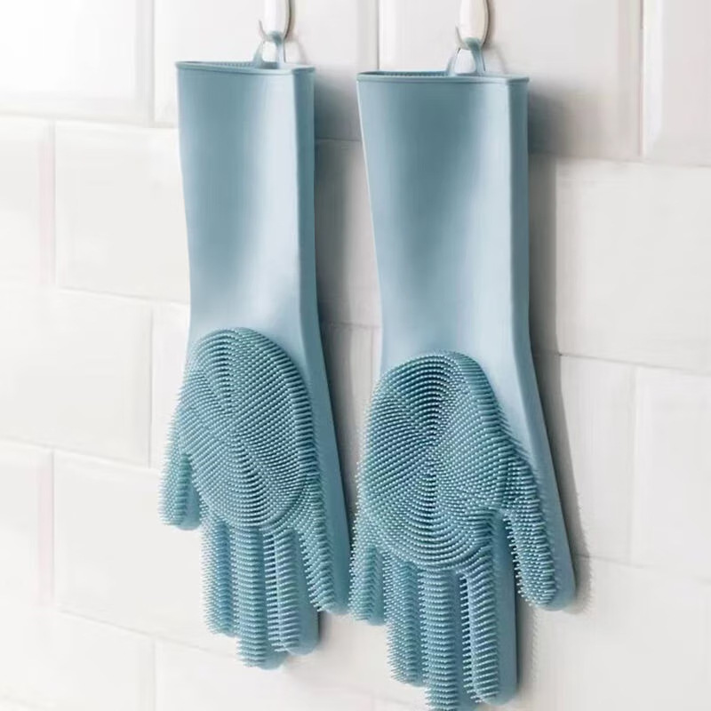 Dish Glove Rubber - Silikon-Spülhandschuhe, Magische Badehandschuhe, Spezielle Langlebige Verschleißfeste