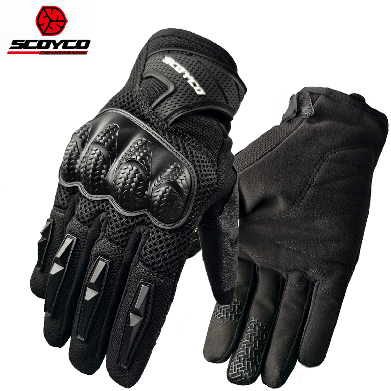 Motorcycle Glove Knuckle - Scoyco Motorrad-Reithandschuhe, Touchscreen, Motorradhandschuh, rutschfest, atmungsaktiv,