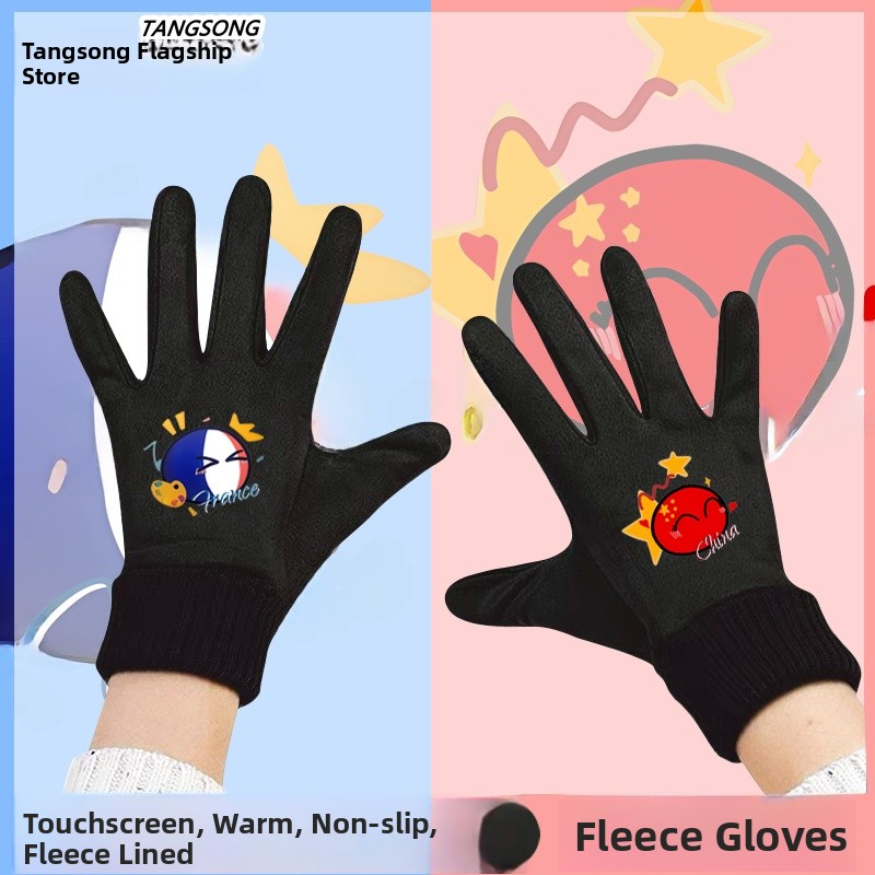 Cycling Glove Padded - Touchscreen-Winter-Fahrradhandschuhe, mit Fleece gefüttert, gepolsterte Herrenhandschuhe,