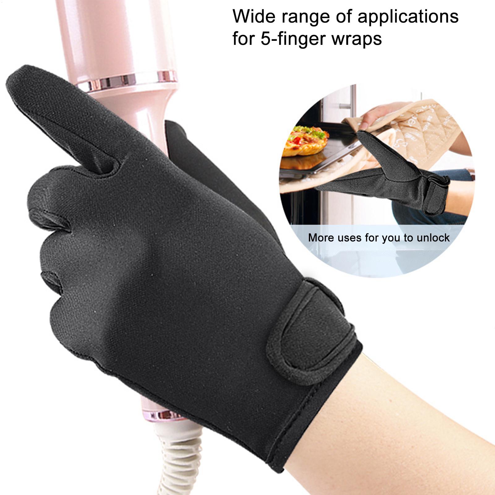 Heat Resistant Glove - 1 Stück Hitzebeständiger Fingerhandschuh Haarglätter Dauerwellen-Lockenstab