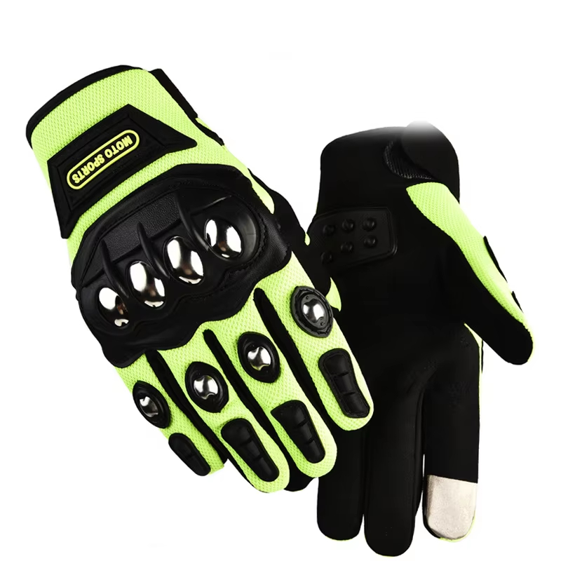 Motorcycle Glove Knuckle - Taktische Handschuhe Stahlsicherheit Outdoor-Radsportausrüstung Messing-Knöchelschutz Motorrad
