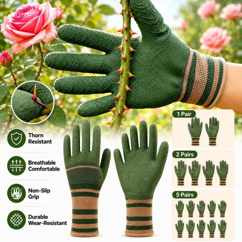 Cut Resistant Glove - Mehrzweck-Gartenhandschuhe, dornenfest, wasserdicht, schnittfest, rutschfester Griff
