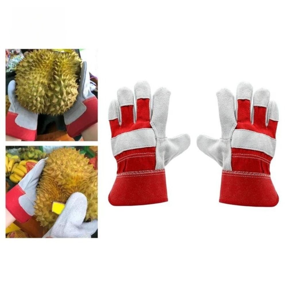 Cut Resistant Glove - Gartenhandschuhe aus Rindsleder, hitzebeständige Sicherheits-Schweißhandschuhe, dornensichere,