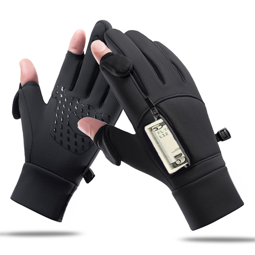 Ski Glove Waterproof - Warme Winterhandschuhe, umklappbare Handschuhe mit zwei