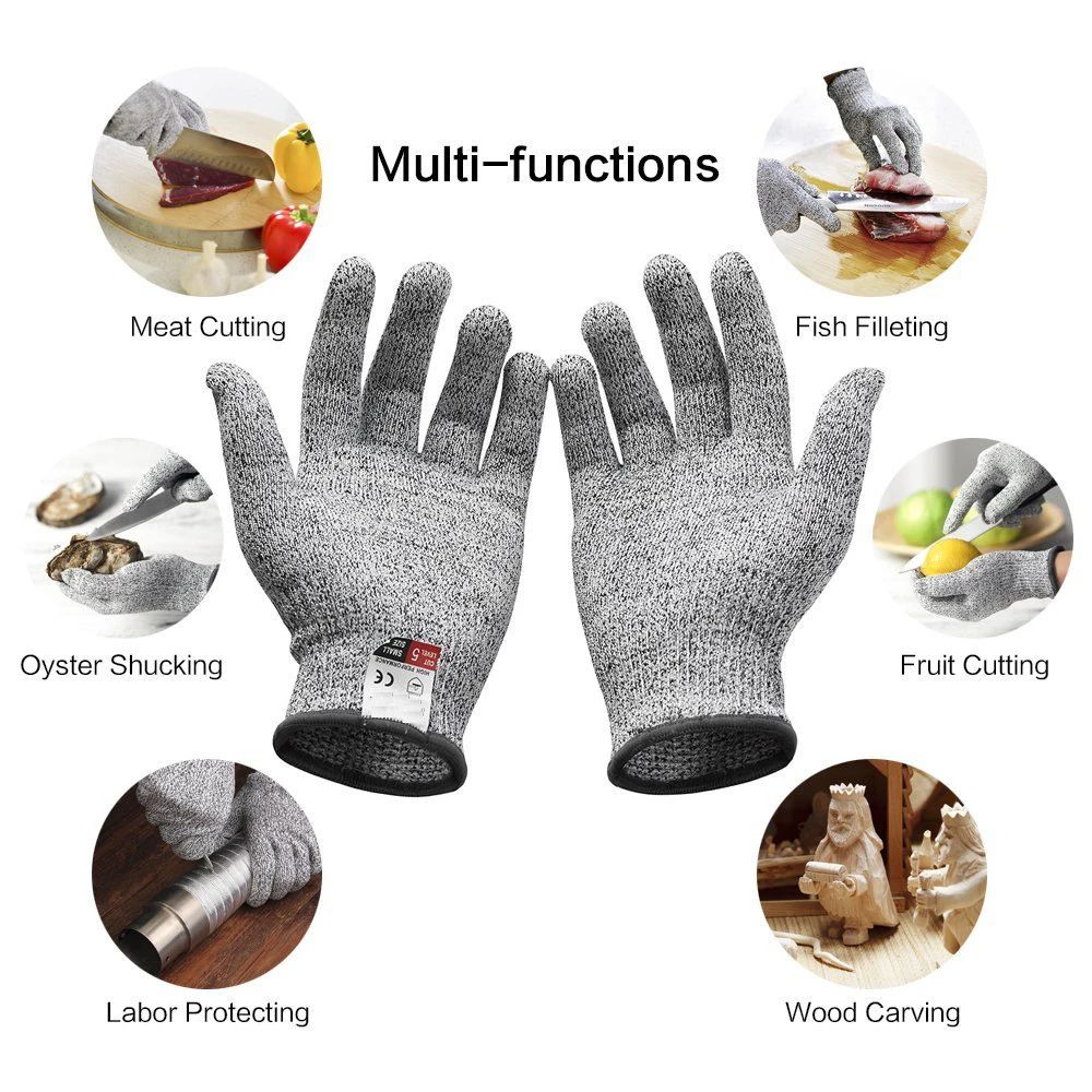Cut Resistant Glove - Level 5 HPPE Schnittschutzhandschuhe für Bauarbeiten,