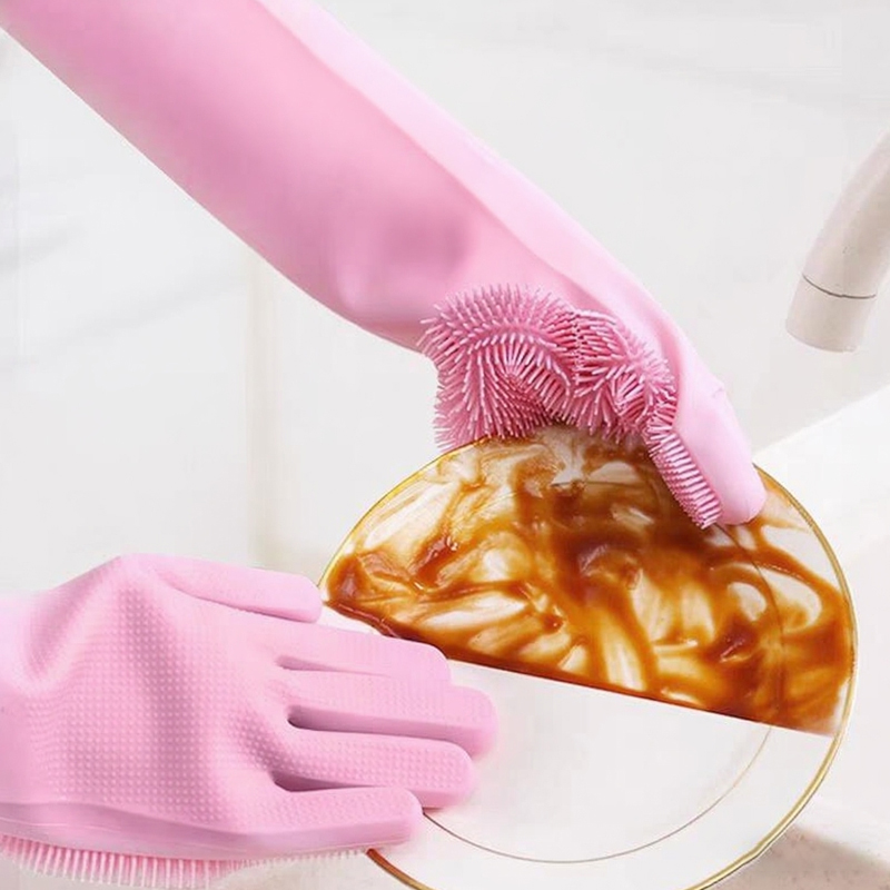 Dish Glove Rubber - Geschirrspülen Reinigung Handschuhe Magie Silikon Gummi