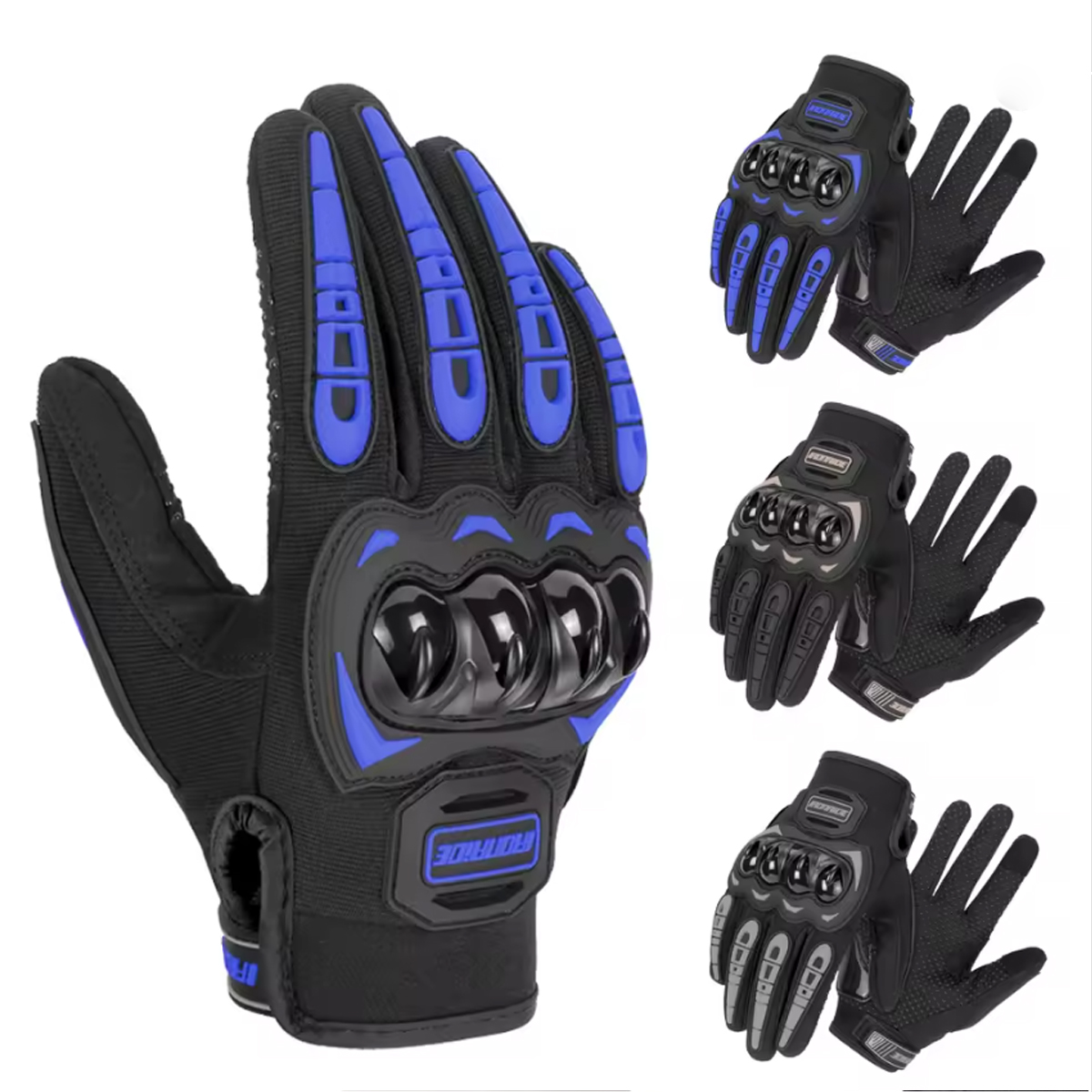 Motorcycle Glove Knuckle - Herren-Motorradhandschuhe mit Touchscreen-Funktion, Hartknöchelschutz, Atmungsaktiv, für