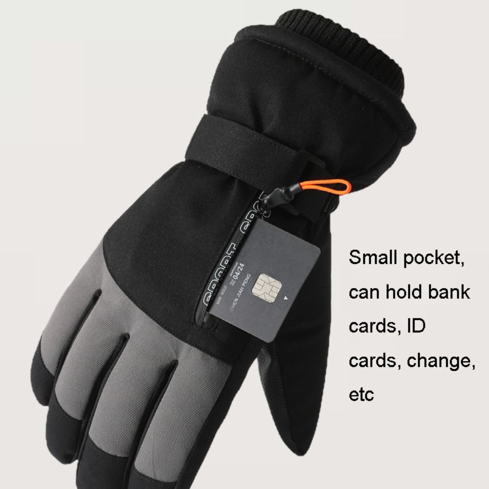 Ski Glove Waterproof - Winddichte, warme Winterhandschuhe, Touchscreen-fähig, verdickte Snowboard-