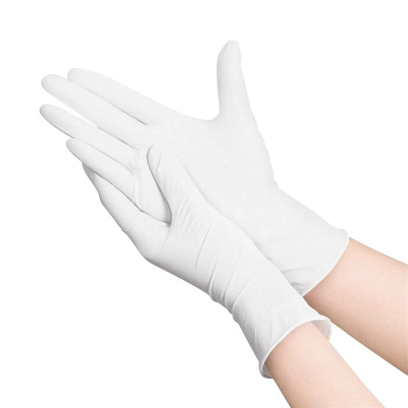 Exam Glove Nitrile - Weiße Nitril-Einweghandschuhe, 100, 50, 20, latexfreier