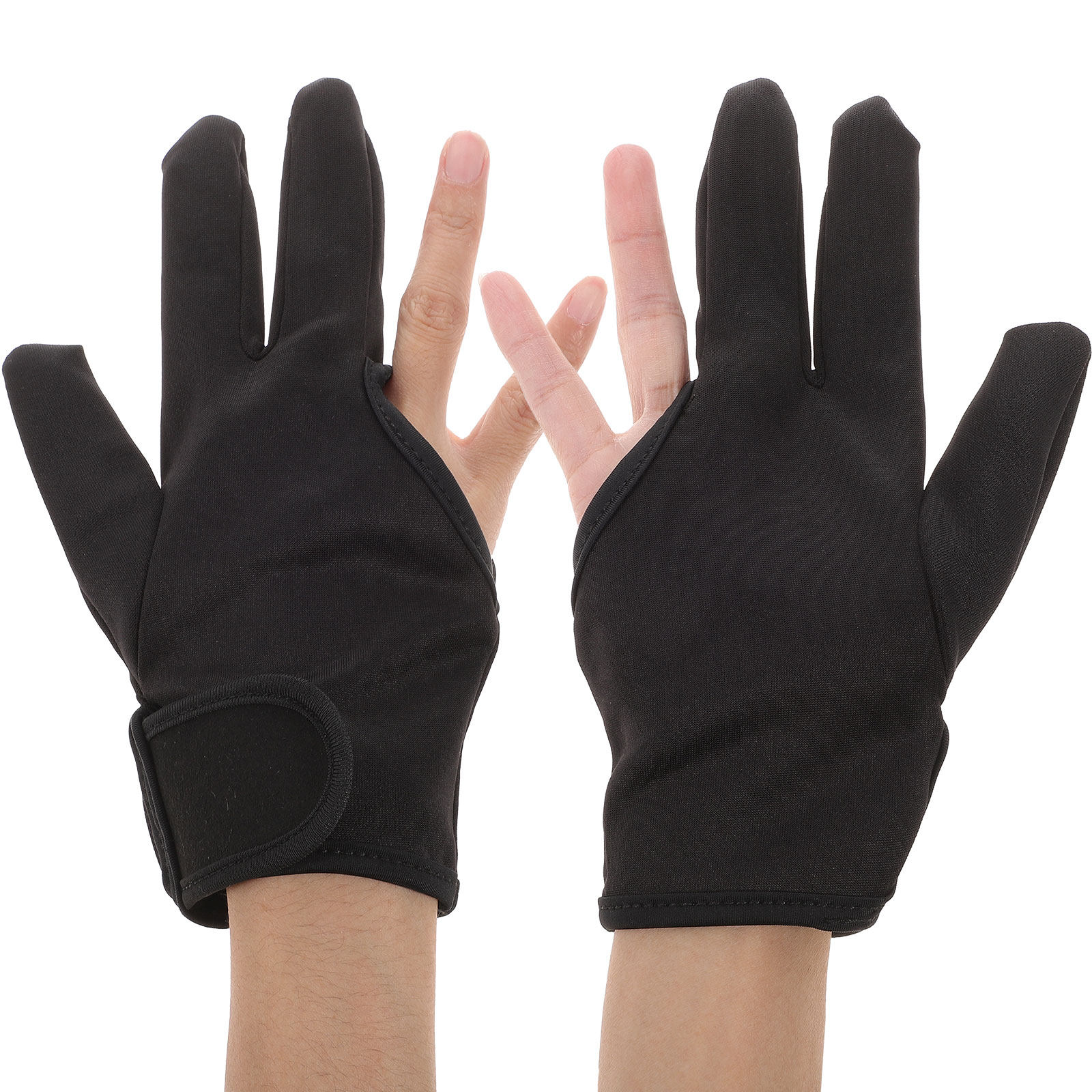 Heat Resistant Glove - Friseurhandschuh, 3 Finger, hitzebeständig, isolierend, schwarzer