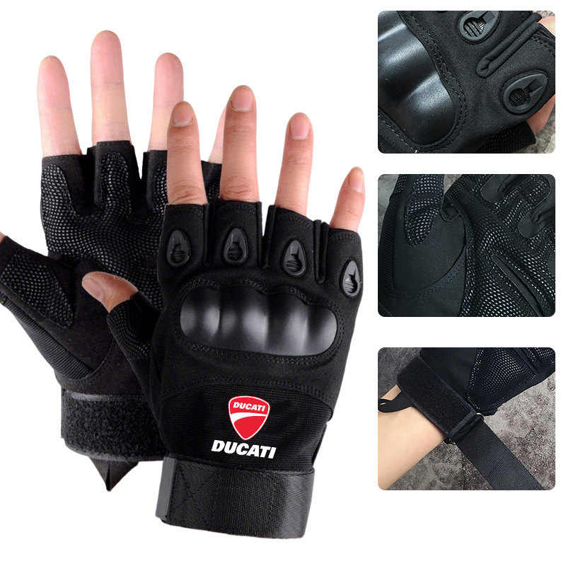 Motorcycle Glove Knuckle - Taktische Halbfinger-Handschuhe mit harten Knöcheln, Outdoor-Sporthandschuhe,