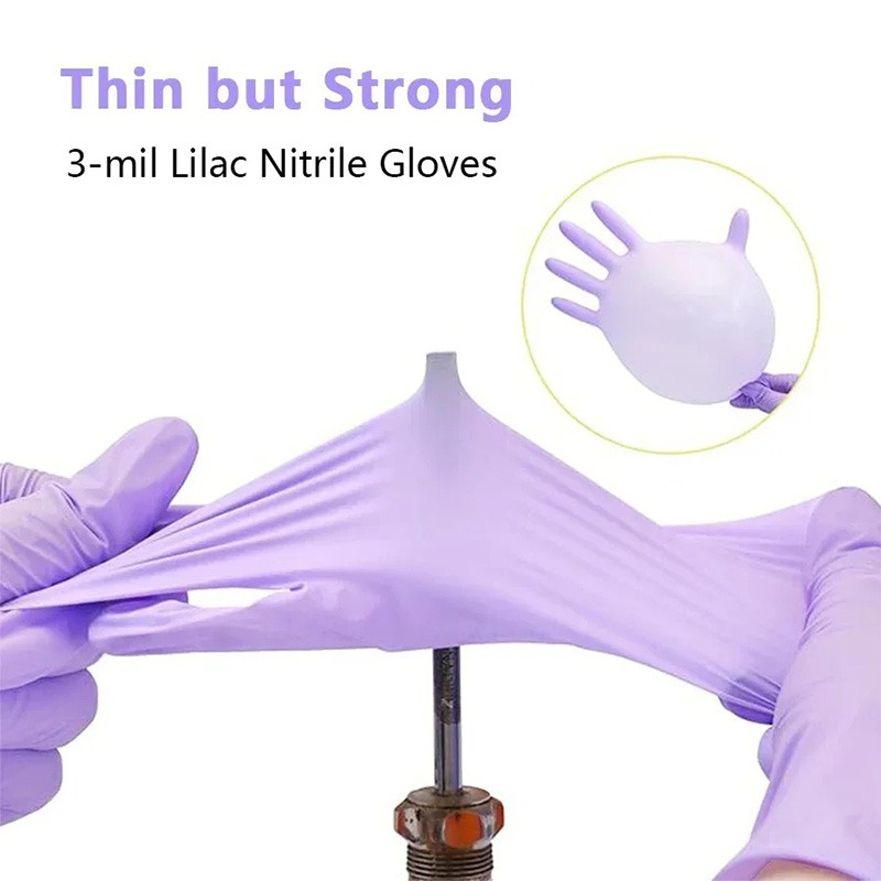 50/100 Stück Lila Nitrilhandsc – Exam Glove Nitrile Bewertung und Preis