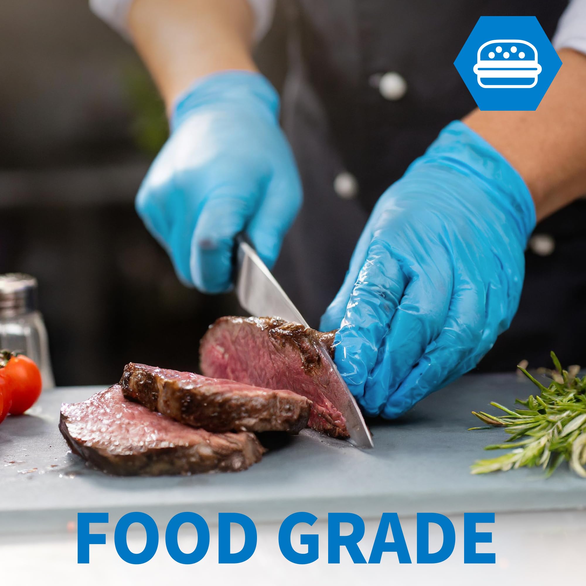 Blaue Nitril-Einweg-Prüfungsha – Exam Glove Nitrile Bewertung und Preis