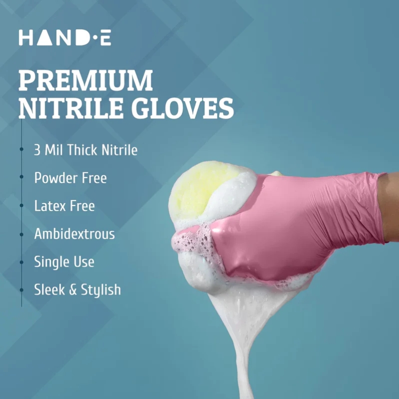 100-200 Stück Rosa Nitril-Einw – Rubber Glove Cleaning Bewertung und Preis