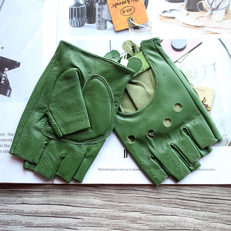 Neue frauen Schaffell Halb Fin – Leather Driving Glove Bewertung und Preis