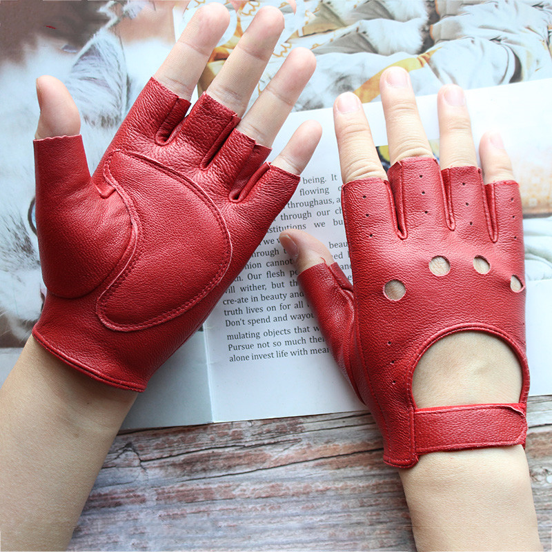 Neue frauen Schaffell Halb Fin – Leather Driving Glove Bewertung und Preis