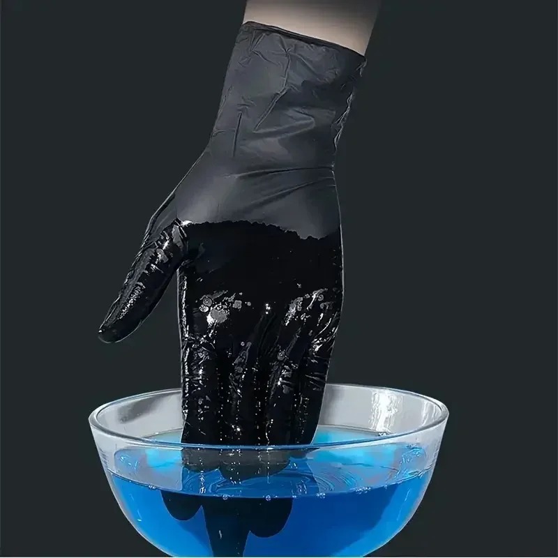 Einweg-Handschuhe in Schwarz,  – Latex Disposable Glove Bewertung und Preis