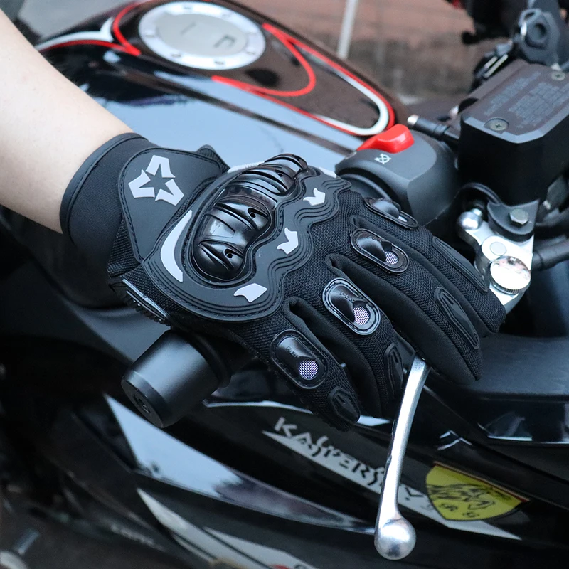 Touch Vollfinger-Motorrad-Renn – Motorcycle Glove Knuckle Bewertung und Preis