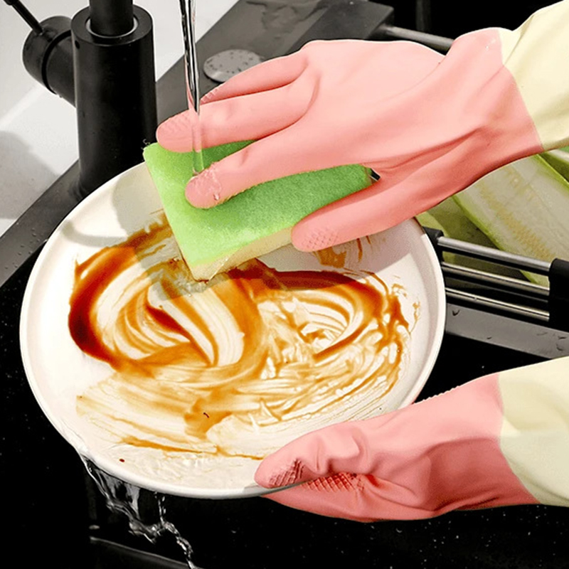 Verdickte Küchenhandschuhe, Ge – Rubber Glove Cleaning Bewertung und Preis
