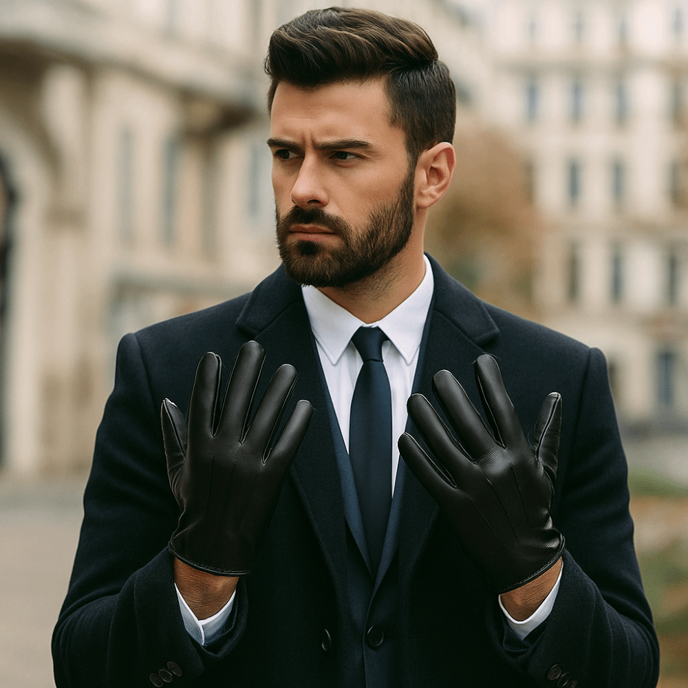 Modische schwarze Fahrerhandsc – Leather Driving Glove Bewertung und Preis