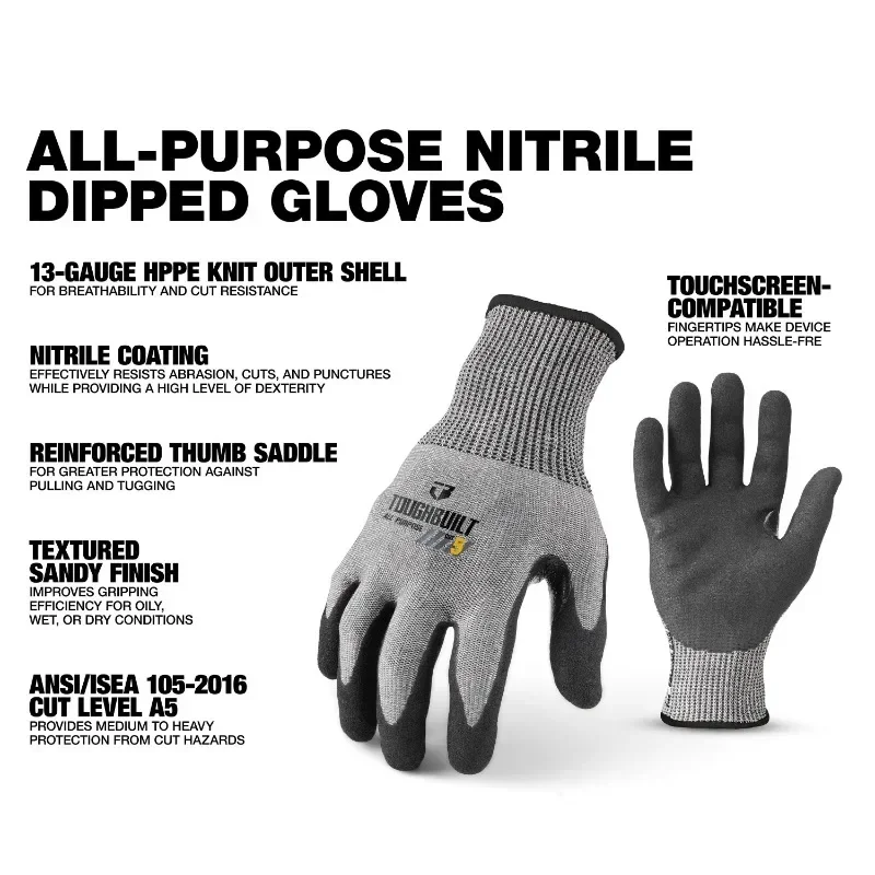 ToughBuilt TB-P2-112-5-L Nitri – Cut Resistant Glove Bewertung und Preis